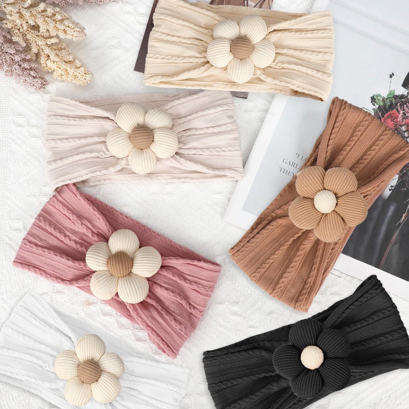 Baby Girl Flower Headbands (3 Pack) - Image 5