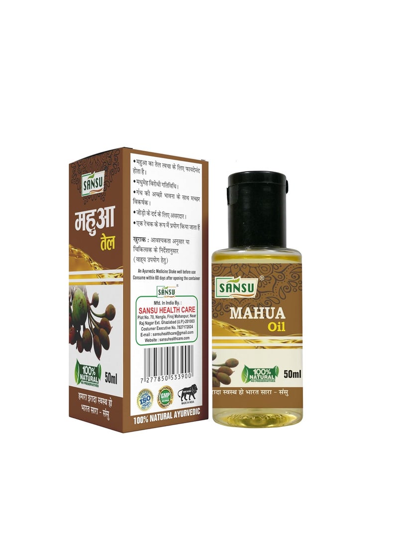 SANSU Sansu Mahau ka Tel Natural Ayurvedic 50ml with Tuwrak ka Tel 50ml Pack of 2  - Image 3