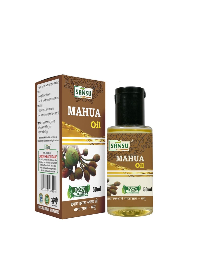 SANSU Sansu Mahau ka Tel Natural Ayurvedic 50ml with Tuwrak ka Tel 50ml Pack of 2  - Image 5