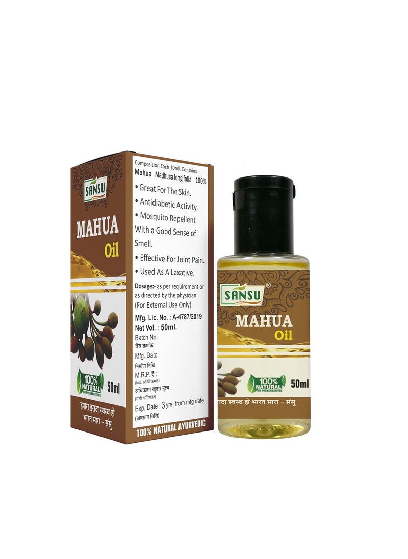 SANSU Sansu Mahau ka Tel Natural Ayurvedic 50ml with Tuwrak ka Tel 50ml Pack of 2  - Image 4
