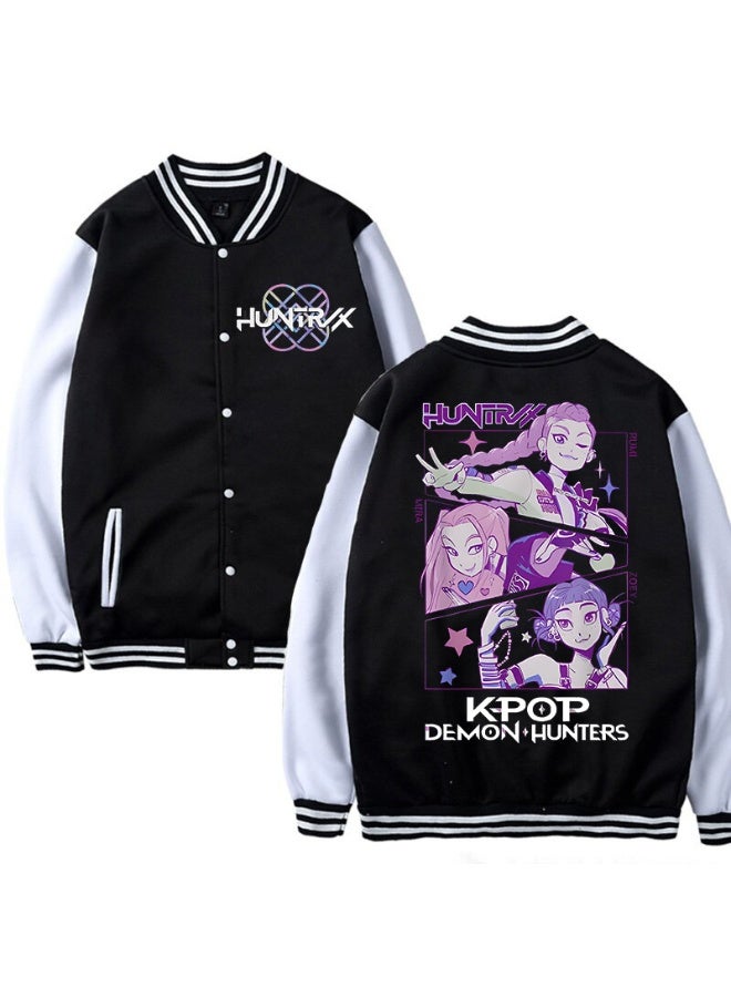 عام كبوب شيطان الصيادين الأطفال عارضة البيسبول موحدة الصوف البوليستر عارضة سترة سترة - Image 1