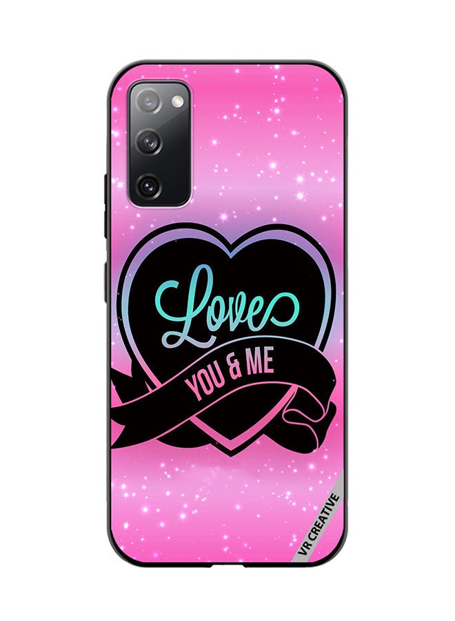 VR CREATIVE Protective Case Cover For Samsung Galaxy S20 FE 5G Love You And Me Design Multicolour - Image 1