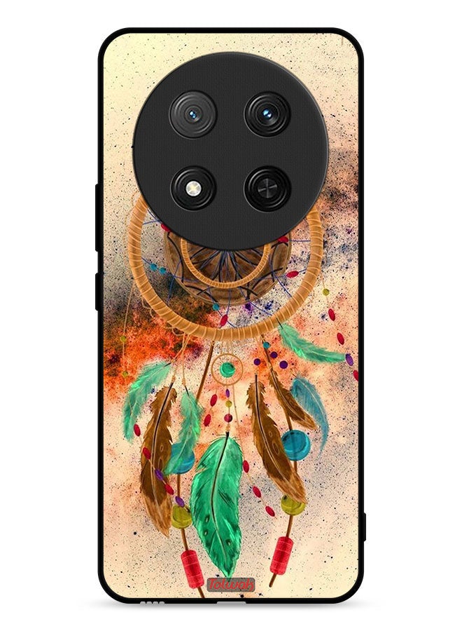 Tolwak Honor X9c 5G Protective Case Cover Mandala Hanging Feathers - Image 1