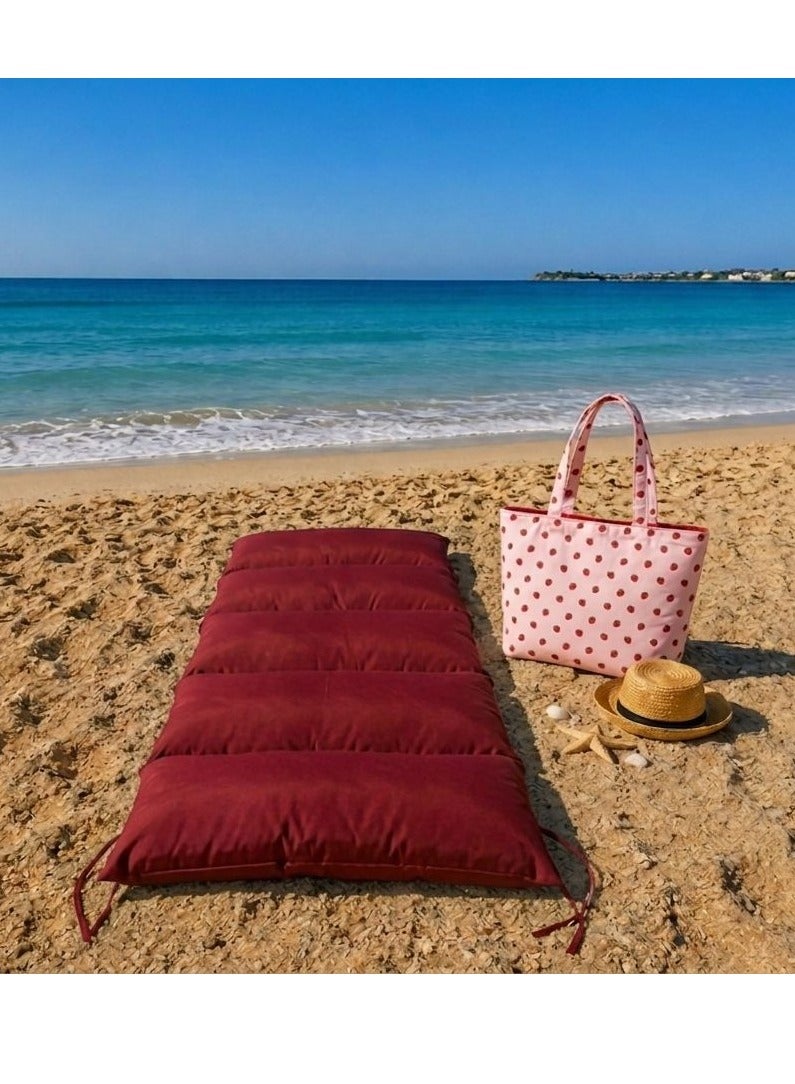 Floor Foldable Double face Mattress 80*200 cm , Strawberry Design (Summer Edition) - Image 2