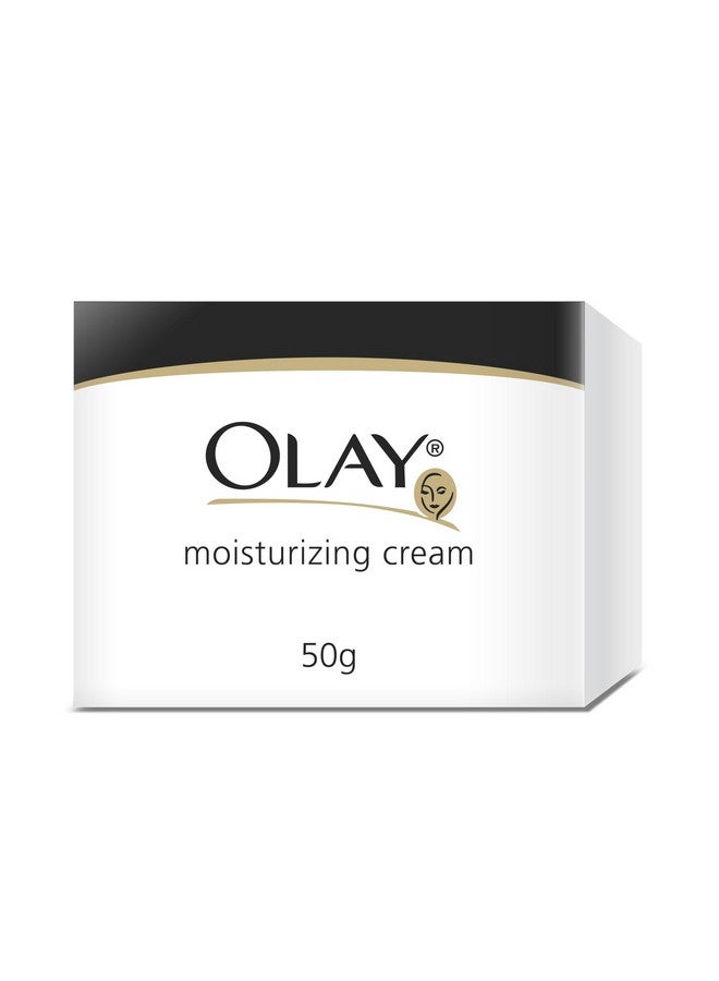 Olay Moisturising Cream | Hydrates and Locks in Moisture | Light Weight and Non Greasy | Normal, Oily, Dry & Combination Skin l 50g - Image 3