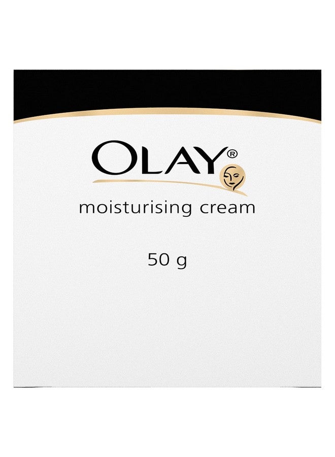 Olay Moisturising Cream | Hydrates and Locks in Moisture | Light Weight and Non Greasy | Normal, Oily, Dry & Combination Skin l 50g - Image 2