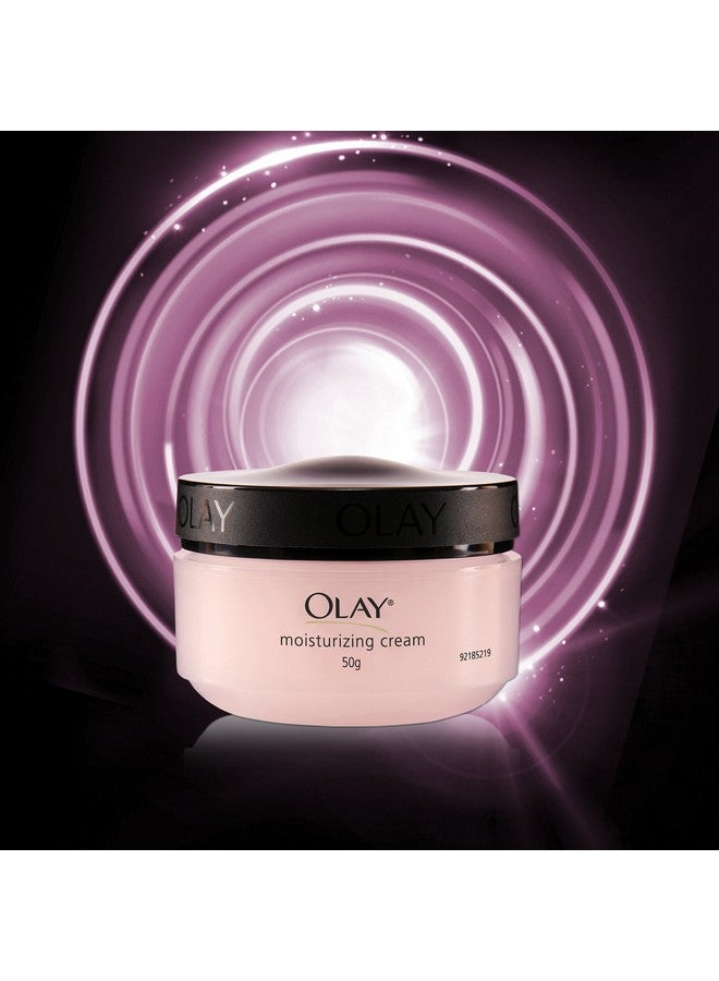 Olay Moisturising Cream | Hydrates and Locks in Moisture | Light Weight and Non Greasy | Normal, Oily, Dry & Combination Skin l 50g - Image 4