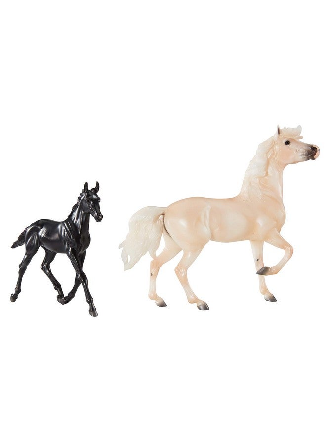 Breyer Breyer Horses Traditional Series Encore & Tor | 2 Horse Set | Horse Toy Model | 1:9 Scale | Model 1840, White - Image 1
