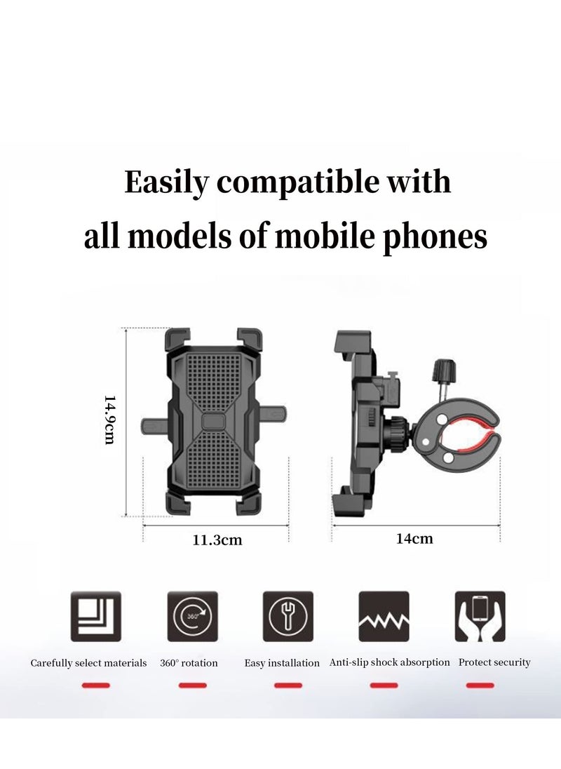 Bike Phone Holder Adjustable Anti Shake and Stable 360° Rotation Motorcycle Phone Mount Bicycle Phone Holder for 4.92-7.09 Inch Cellphone - pzsku/Z3696A3FA43CD924EF05AZ/45/_/1695713315/d696b929-6293-4e8e-a00e-e807dab0d524