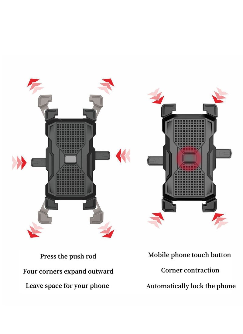 Bike Phone Holder Adjustable Anti Shake and Stable 360° Rotation Motorcycle Phone Mount Bicycle Phone Holder for 4.92-7.09 Inch Cellphone - pzsku/Z3696A3FA43CD924EF05AZ/45/_/1695713316/cd489491-9749-4a49-b34b-06854fb1b275