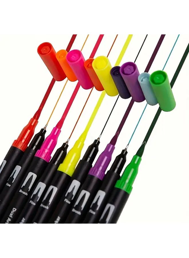 48 Colors Black Marker Set Smooth Writing High Coverage for Professional Drawing and Coloring - Image 3