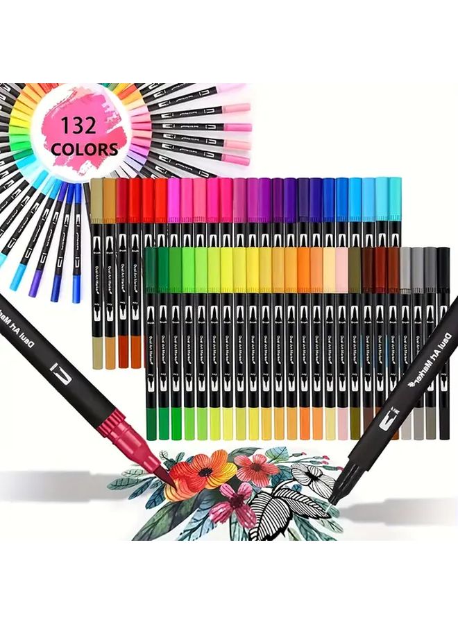 48 Colors Black Marker Set Smooth Writing High Coverage for Professional Drawing and Coloring - Image 2