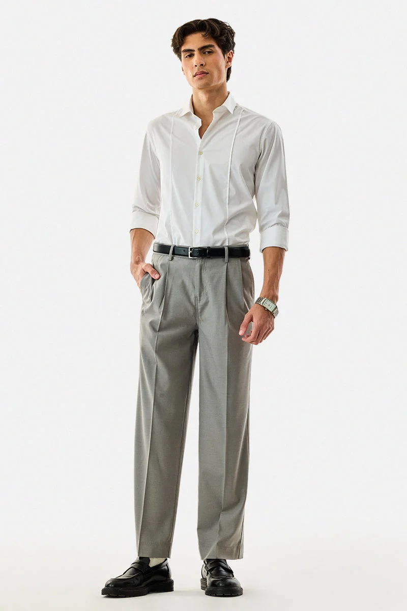SNITCH Relaxed Fit Pleated Trousers