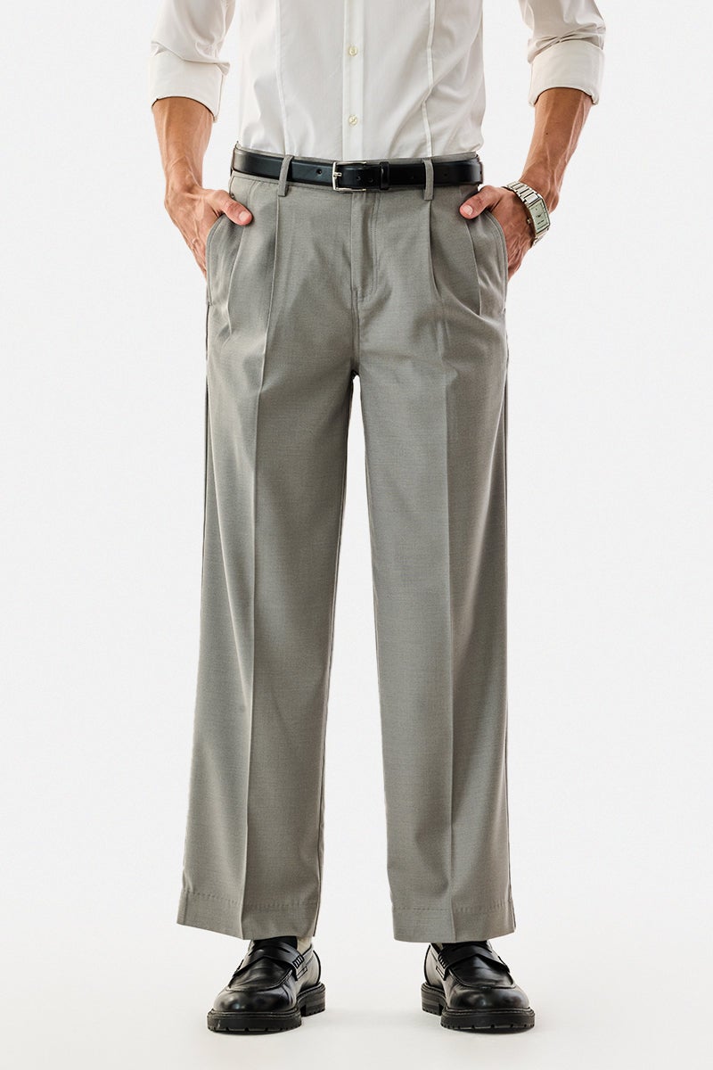 SNITCH Relaxed Fit Pleated Trousers - Image 1