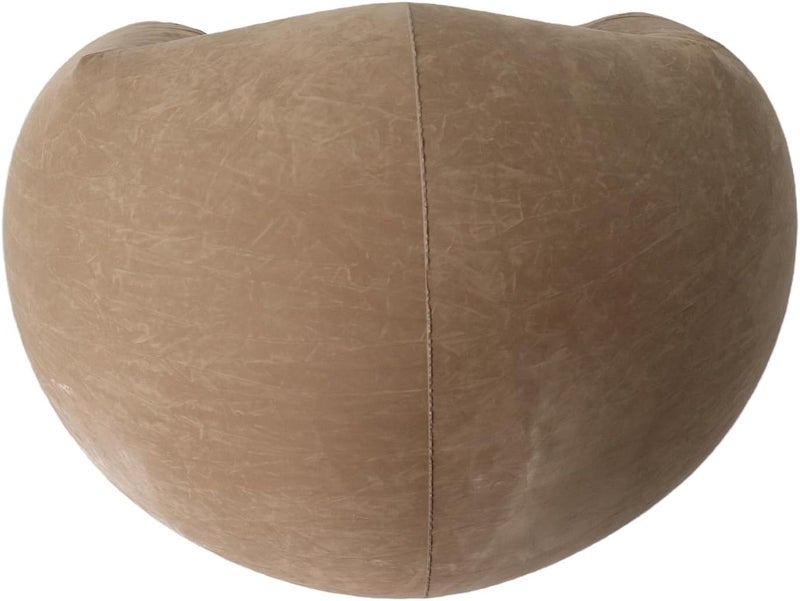 Inflatable Lounge Chair Soft Blow Up Chair for Relaxing in Living Room or Bedroom Gray - Image 3