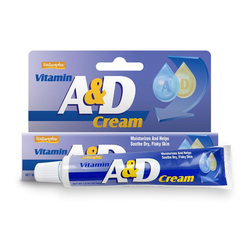 Natureplex AD Cream 15 oz For Diaper Rash and Skin Irritation Healing Cream for Dry and Cracking Skin Formulated With Vitamin A and D Made in USA