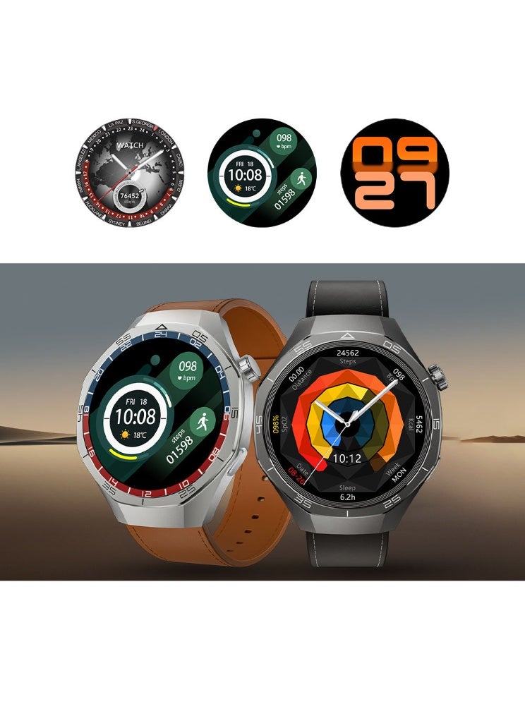 Kalobee SK40 Smart Watch with BT Call, 1.53" AMOLED Display, IP67 Waterproof Fitness Tracker, Heart Rate & Sleep Monitor, Multi Sports Modes, Long Battery Life, Includes 3 Straps for Men Outdoor Use - Image 3