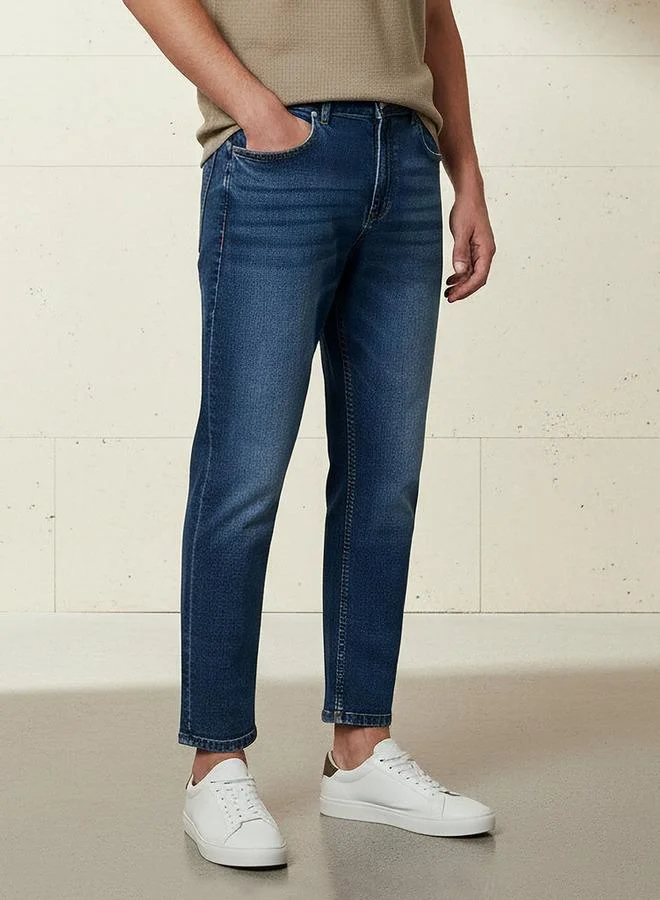 Splash FAV Men Regular Fit Mid Rise Cropped Jeans