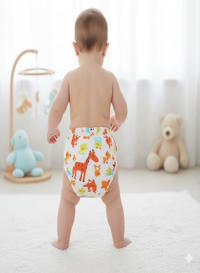 Dharmnirdosh Reusable Cloth Diapers | 3 Months– 3Years | high absorbent 4 reusable diaper 4 insert pad,Adjustable, Leakage Proof cloth diapers for babies | Freesize Diaper 5–18kg (AF) - Image 4
