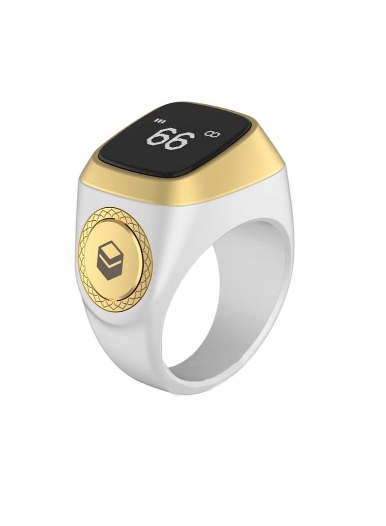 iQIBLA Smart Tasbih Zikr1 Lite Ring 20mm - White - Image 2