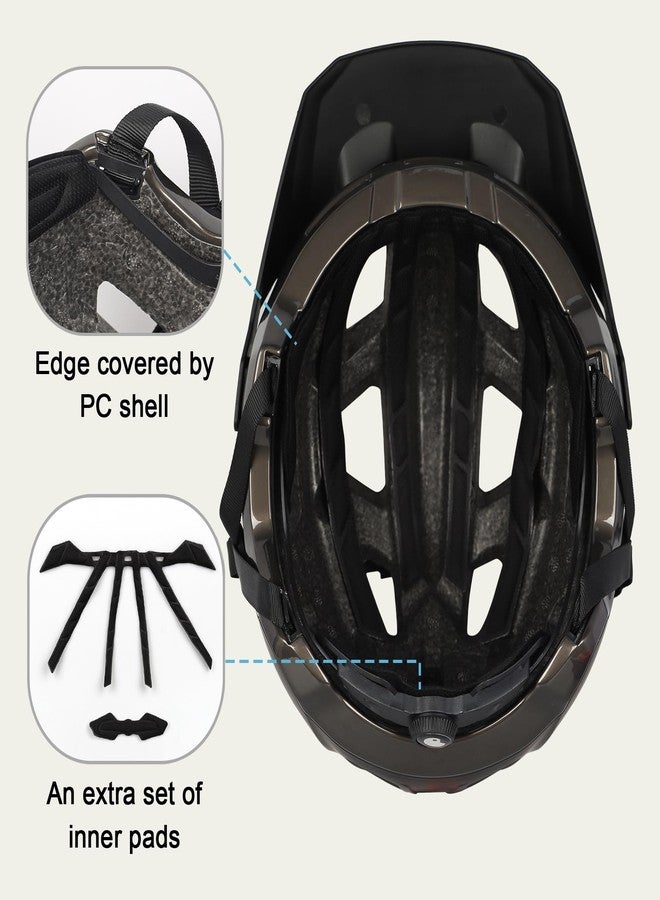 OUWOR Bike Helmet for Adult & Youth, Lightweight MTB Helmet with Adjustable Visor for Mountain/Road Cycling, 2 Sizes for Men Women Boys Girls (Black) - Image 5