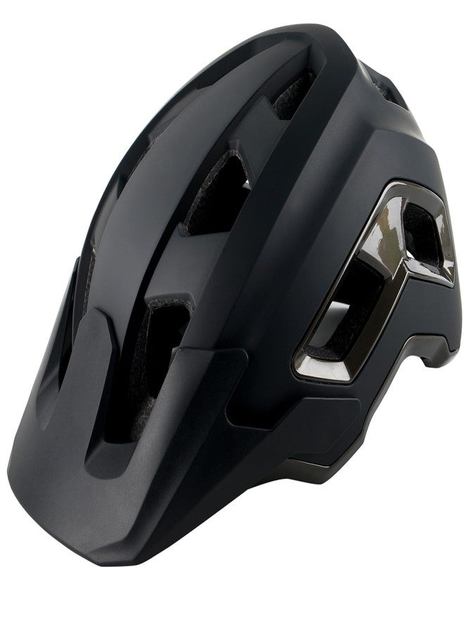 OUWOR Bike Helmet for Adult & Youth, Lightweight MTB Helmet with Adjustable Visor for Mountain/Road Cycling, 2 Sizes for Men Women Boys Girls (Black) - Image 1