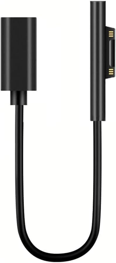 VNJ ACCESSORIES Surface Connect to USB-C Charging Cable PD 15V/3A Compatible for Microsoft Surface Pro 3/4/5/6/7, Surface Laptop 3/2/1,Surface Go, Surface Book1/2/3 0.2M PVC - Image 1