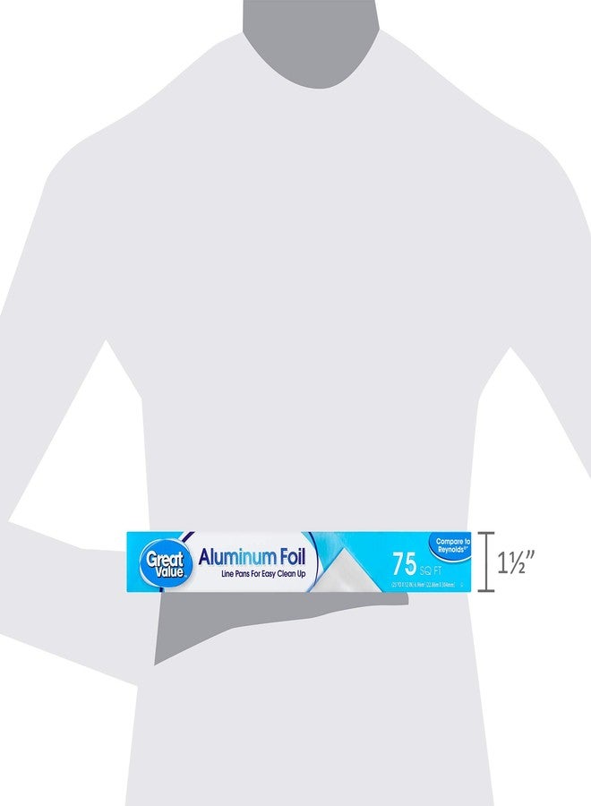 Great Value Aluminum Foil 75 sq ft. (2 Pack) - Image 3