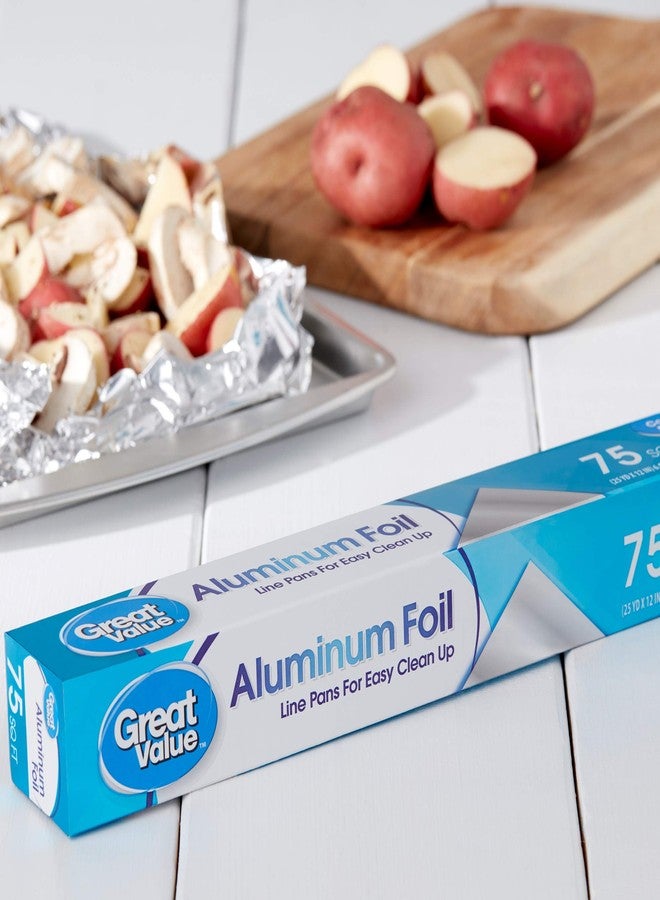 Great Value Aluminum Foil 75 sq ft. (2 Pack) - Image 2