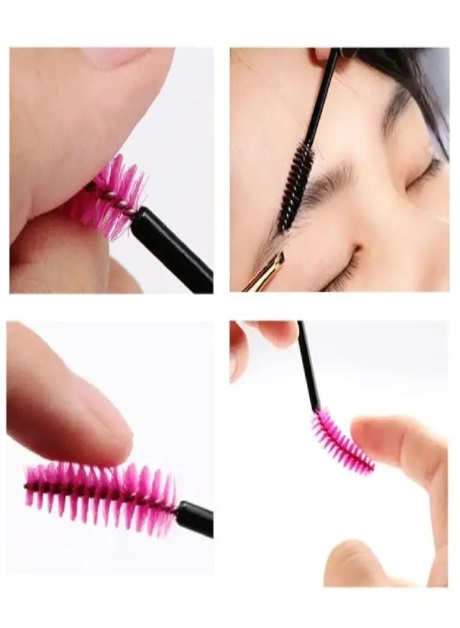 SAVNI Professional Eyelash Mascara Applicator Brush Set, 50 Pieces, 10 cm Length - Image 2