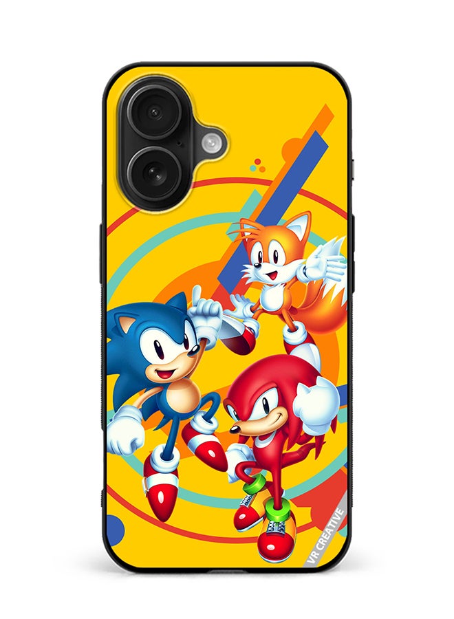 VR CREATIVE Protective Case Cover For Apple iPhone 16 Plus Sonic Design Multicolour