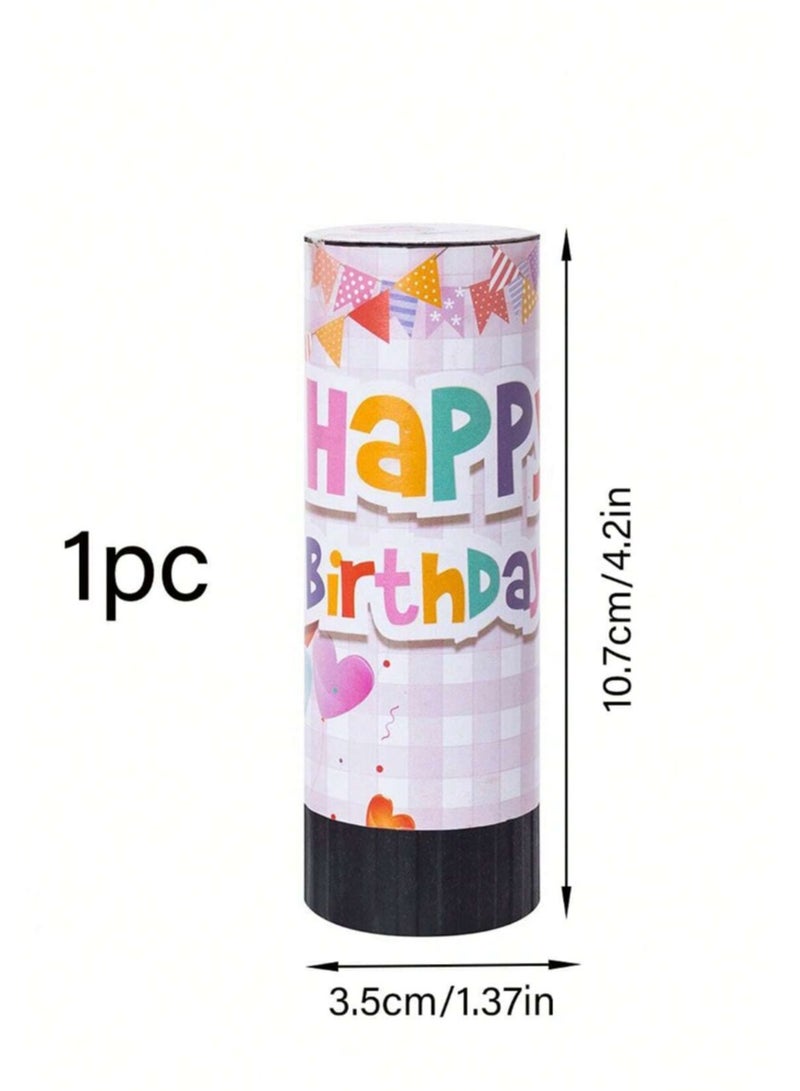 مفرقعات قصاصات ورقية ملونة 2 قطع بعبارة عيد ميلاد سعيد – زينه حفلات وأعياد الميلاد - Image 4