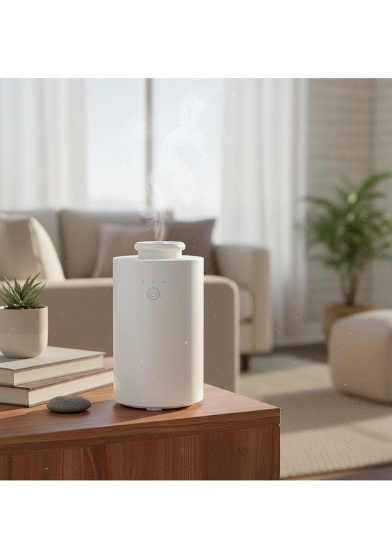 Y&D Waterless Diffuser for Essential Oil Nebulizer Battery Operated with 3 Mist Modes 4 Timers 7-Color LED Aromatherapy Diffuser Car Air Freshener Diffuser for Home Hotel Office Car - Image 1