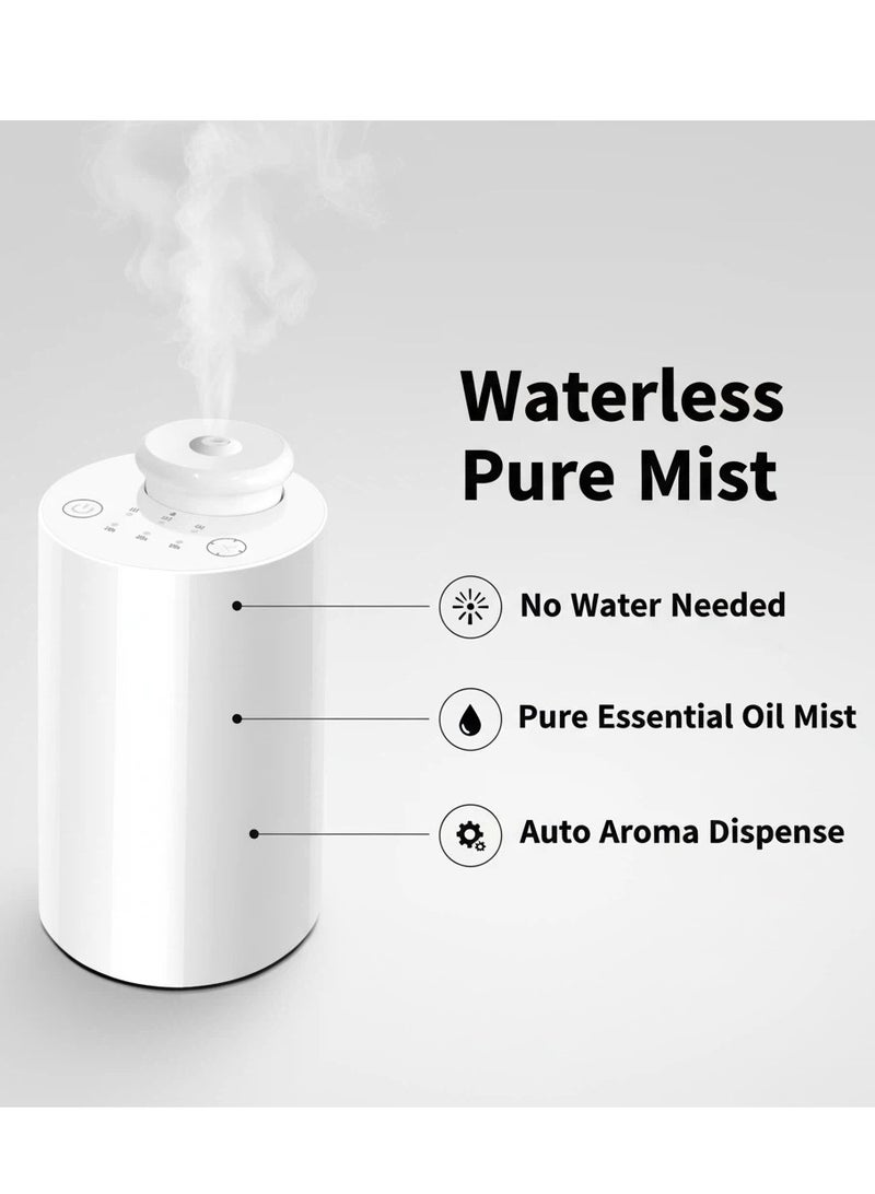 Y&D Waterless Diffuser for Essential Oil Nebulizer Battery Operated with 3 Mist Modes 4 Timers 7-Color LED Aromatherapy Diffuser Car Air Freshener Diffuser for Home Hotel Office Car - Image 3