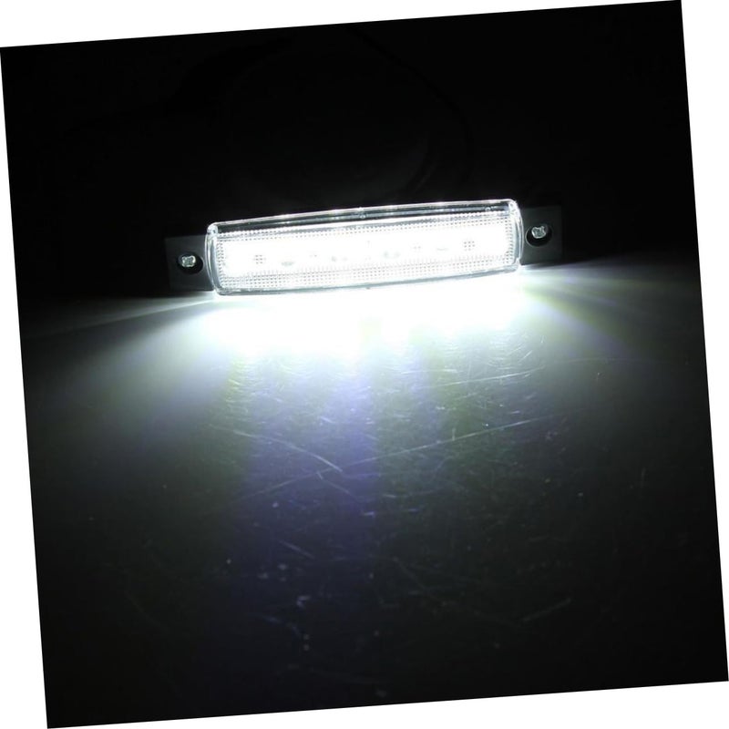 2Pcs Small LED Side Marker Lights White For Trucks And Trailers Left Right - Image 4