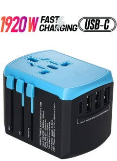 Generic All In One Universal USB Travel Power Adapter With 3 USB Port And TypeC  - Image 1