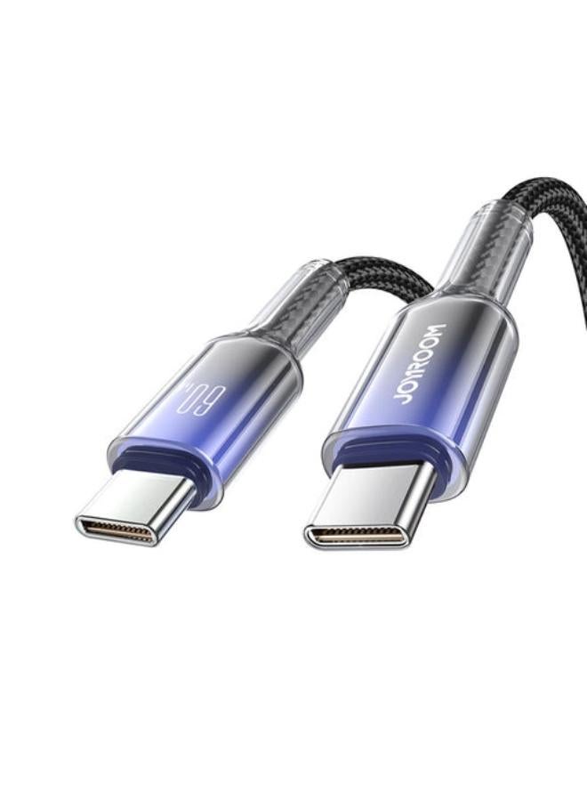 Crystal‑Clear 60W Series Type‑C to Type‑C Fast Charging Cable  1.2M - black - https://f.nooncdn.com/p/pzsku/Z369767928BD1E5315ABAZ/45/_/1779713391/521d3c3a-df0a-4cf4-9324-44569c7463f1.jpg
