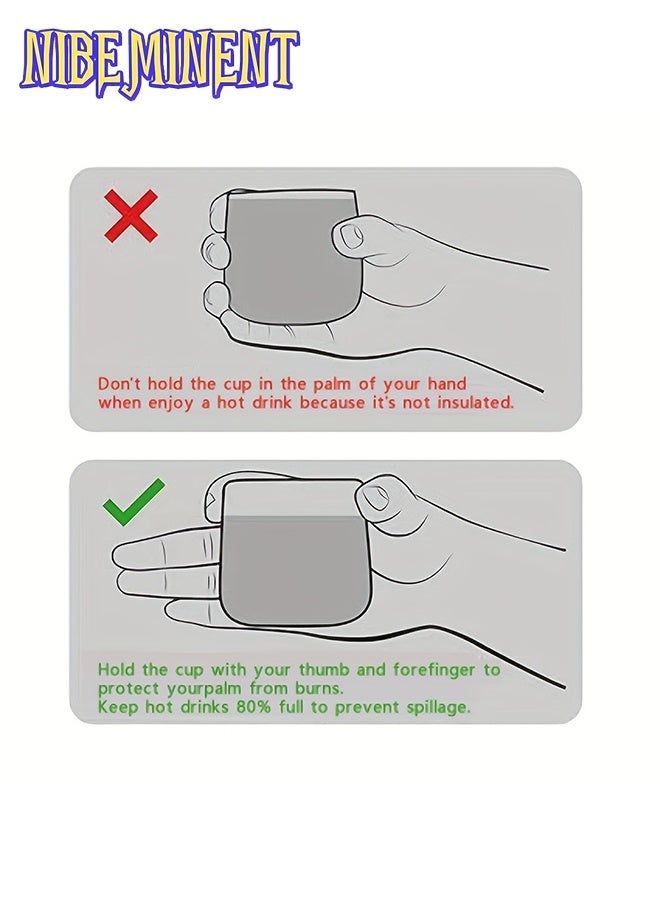 NIBEMINENT 2pcs Middle Eastern Style Coffee Cups/Set, Breakfast Cups/Multi-Functional Water Cups, 265ml Coffee Practical Tool, Machine Washable, Suitable for Home/Office and Other Scenes, Surprise Gift for Friends/Family/Coworkers - Image 4