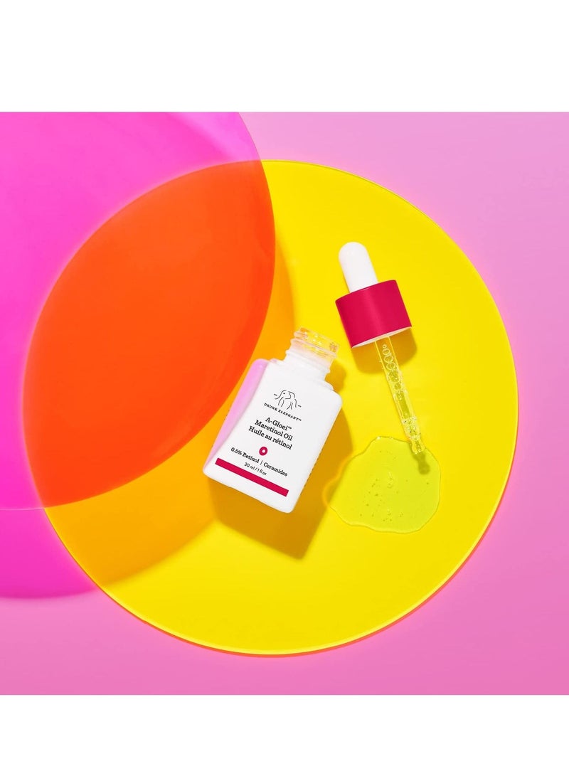 Drunk Elephant زيت المارولا البكر من Drunk Elephant A-Gloei مع الريتينول. علاج مضاد للتجاعيد لبشرة ذات مظهر شبابي (30 مل / 1 أونصة سائلة) - Image 4