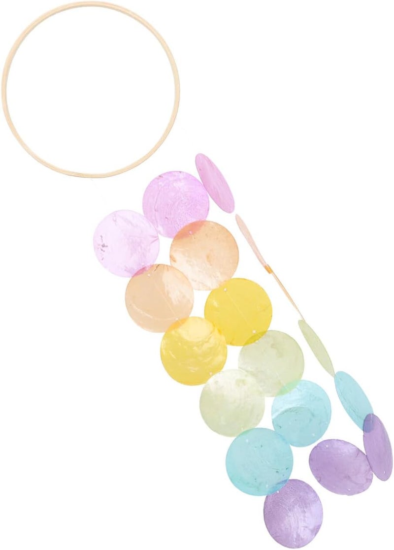 LABRIMP Shell Wind Chime Pendant and Shell Material Hanging Home Decor Ornament for Window Patio Indoor Use Easy to Hang and Practical Wind Bell Decoration - Image 1