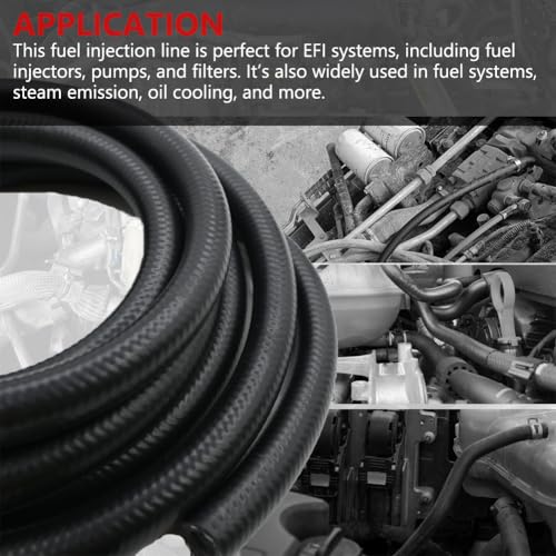 Byredio 3/16 Fuel Line Transmission Cooler Hose 5mm High Pressure Push Lock Fuel Hose 10 FT for Oil, Gas,Fuel Injection, Diesel, Hydraulic, Coolant, Power Steering - Image 5