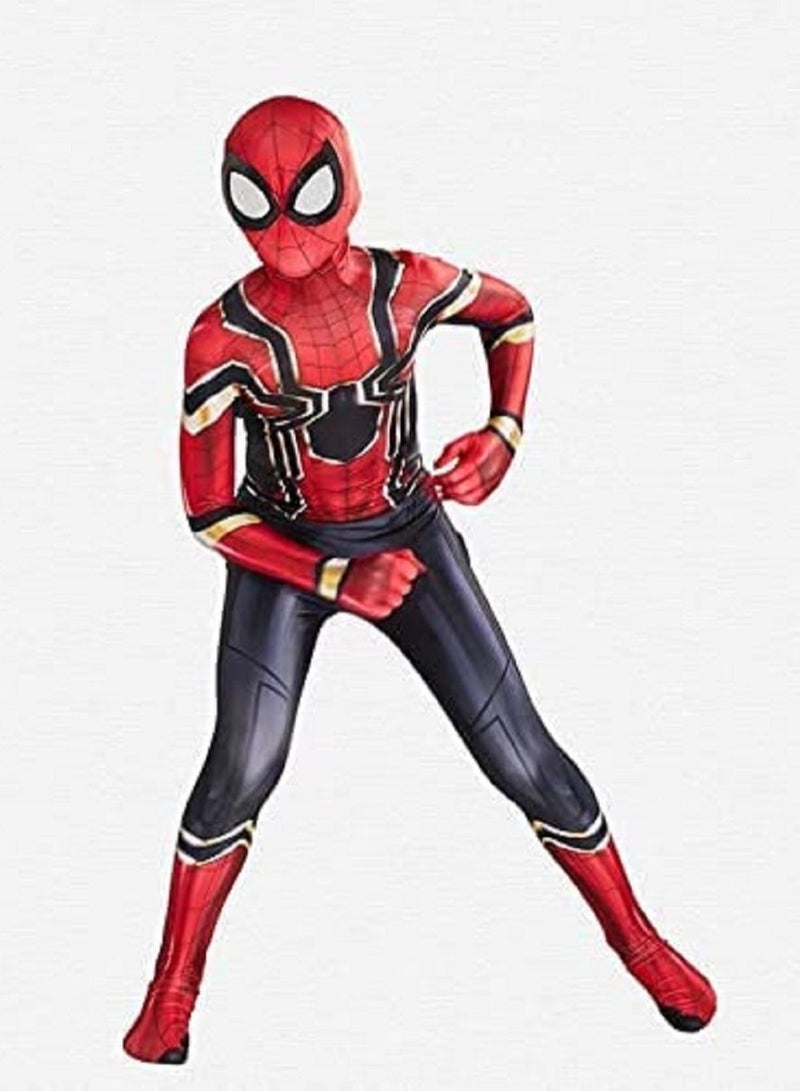 Spider-Man Costume Bodysuit, 3D Style Superhero Cosplay Jumpsuit, Spandex Jumpsuit with Printed Design, Spiderman Cosplay Costumes for Kids  - Image 2