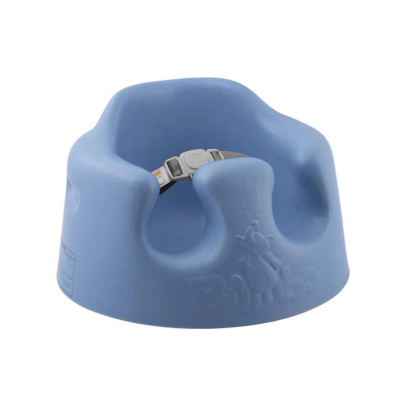 Bumbo Bumbo Baby Infant Soft Foam Comfortable Support Wide Floor Seat with 3 Point Adjustable Harness for Ages 3 to 12 Months Powder Blue 