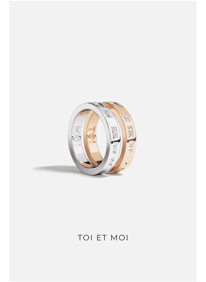 MONACO - APM Monaco TOI MOI Morse Code Ring - Image 1