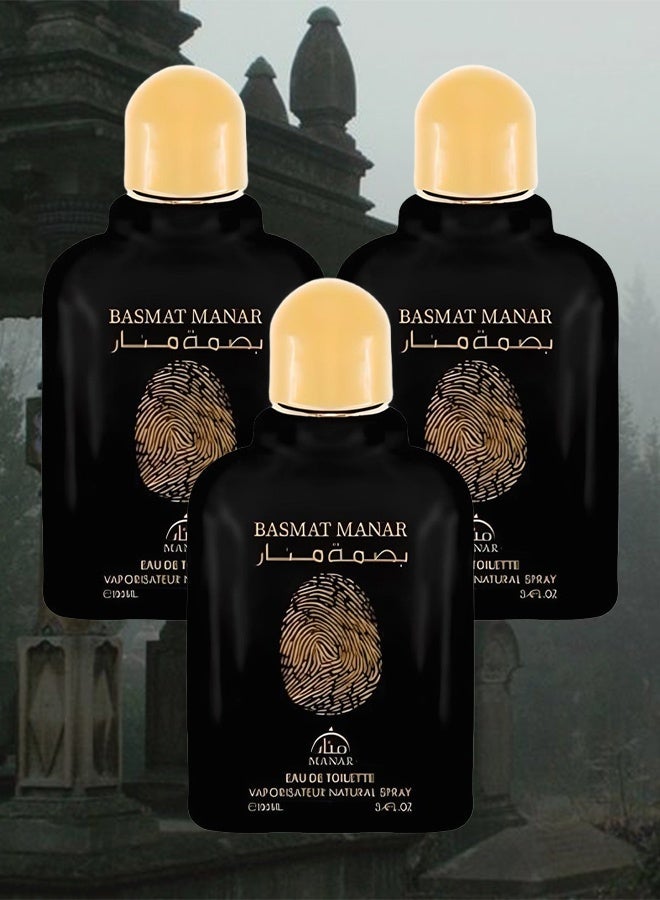manar 3 Pieces Basmat Manar Perfume 100ml EDT - Image 1