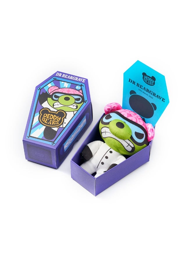 Deddy Bears Dr. Beargrave Lil Dodgers Plush Cute Toy 14cm Scientist Bear, Soft Polyester Toy with  Box &  Certificate Series 3 Collectible Plush for Fans - Image 4