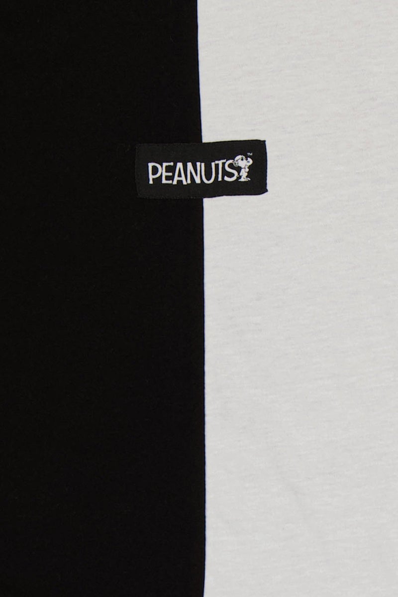 Undiz x Peanuts Women Crew Neck Brand Logo Long Sleeve T-Shirt, Multicolor - Image 5