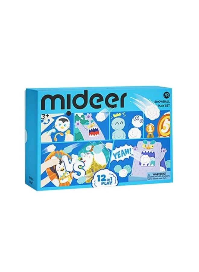 MiDeer Snowball Play Set Snowball Battle Game for Kids – Soft Indoor Snowball Fight Toy Set for Active Play, Coordination & Social Interaction, Safe Lightweight Plush Snowballs for Kids Age 3+ - Image 1