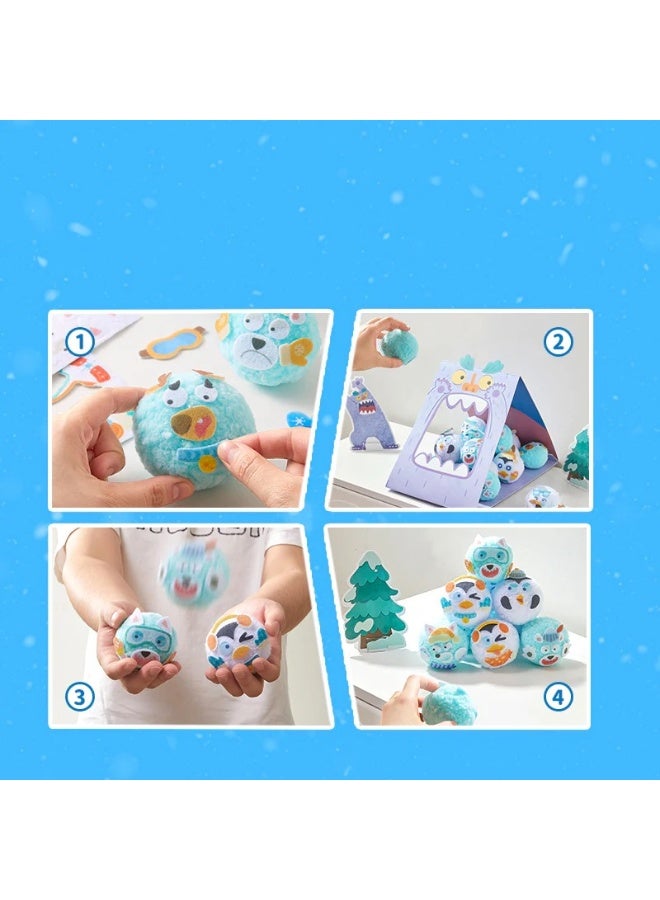 MiDeer Snowball Play Set Snowball Battle Game for Kids – Soft Indoor Snowball Fight Toy Set for Active Play, Coordination & Social Interaction, Safe Lightweight Plush Snowballs for Kids Age 3+ - Image 5