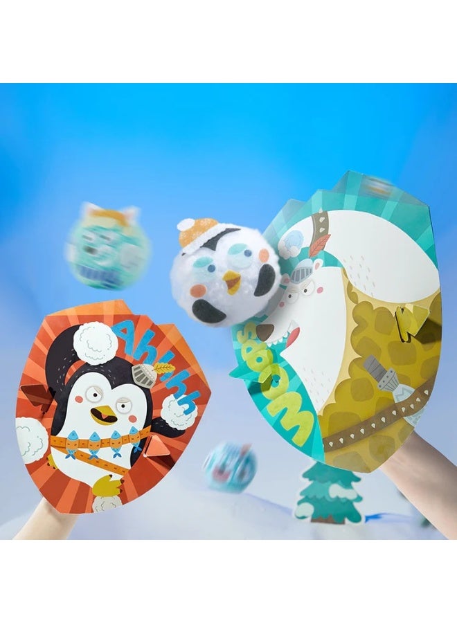 MiDeer Snowball Play Set Snowball Battle Game for Kids – Soft Indoor Snowball Fight Toy Set for Active Play, Coordination & Social Interaction, Safe Lightweight Plush Snowballs for Kids Age 3+ - Image 4